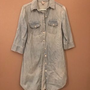 Chambray Button Down Dress